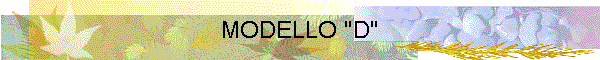 MODELLO "D"