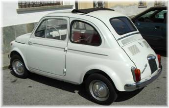 Fanale luce targa in alluminio Fiat 500 D - Fanale luce targa in